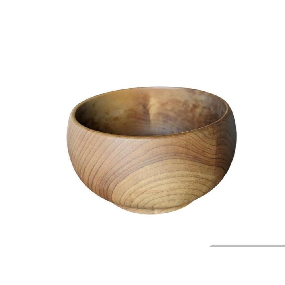 Vintage chalet Myrtle Wood Bowl hand turned Craftsman Oregon MCM